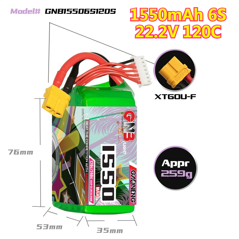 Batterie LiPo 1550mAh 120C 4S  - Drone Battery 4S avis et prix